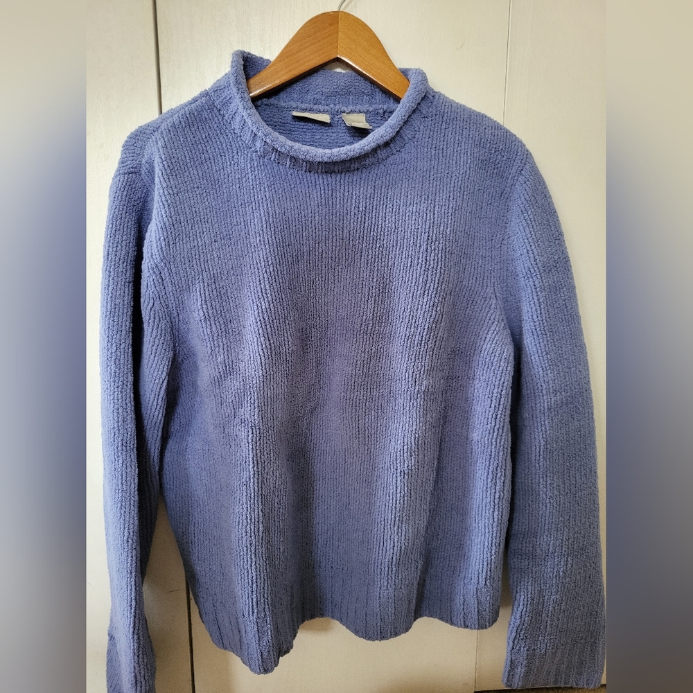 Field Gear Fuzzy Blue Sweater Sz L